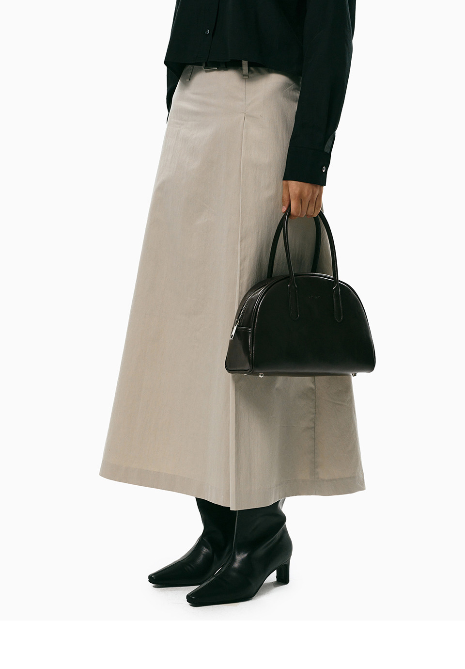 classic mini bowling bag_brown :상세정보 - HAGO(하고)