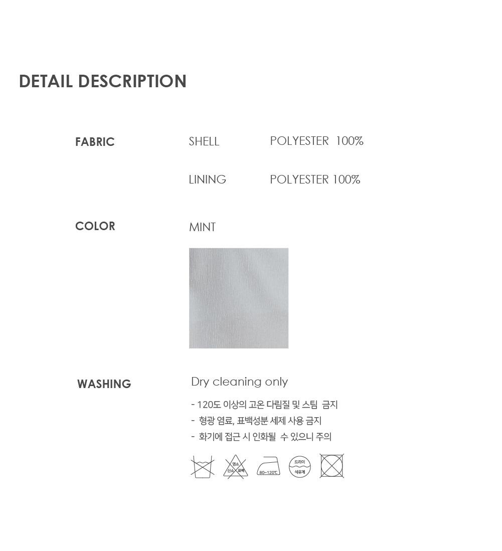 MUSEE(뮤제) ESTHER Volume Neck String Point Pleated Dress [Japan Fabric