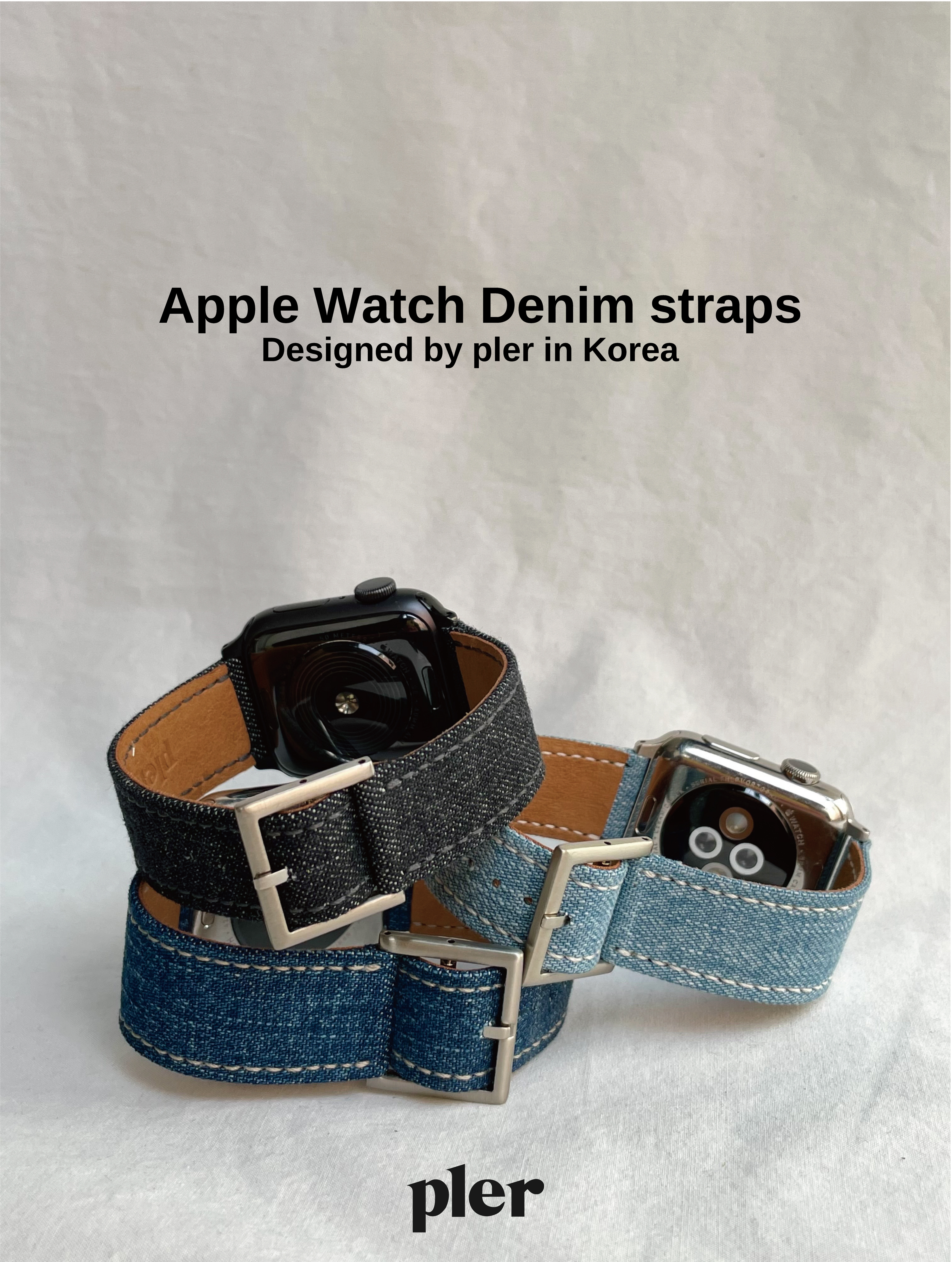 Apple watch denim strap / 애플워치 데님 스트랩 상세 이미지 5