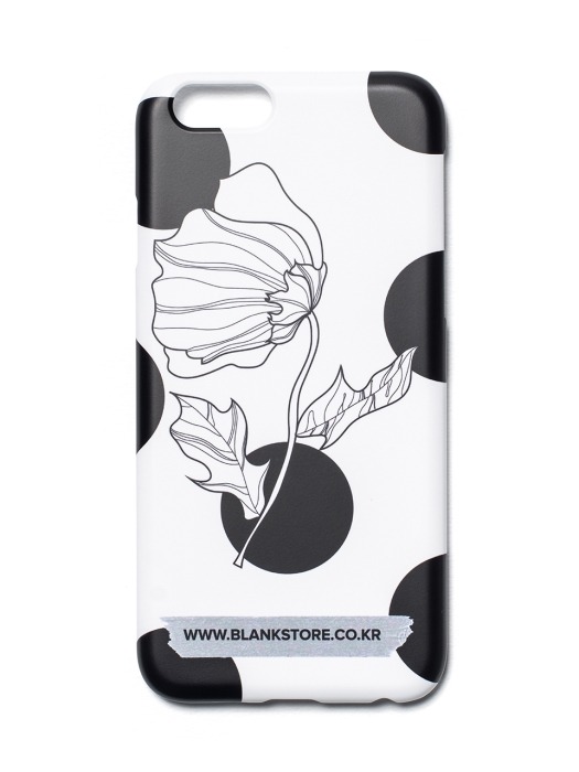 BLANK FLOWER CASE-A-WH/BL