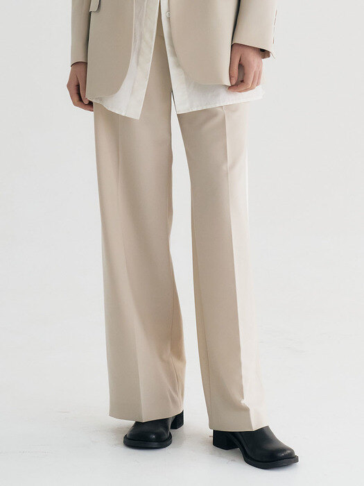 Wide-leg Lossy Pants (Ivory) 