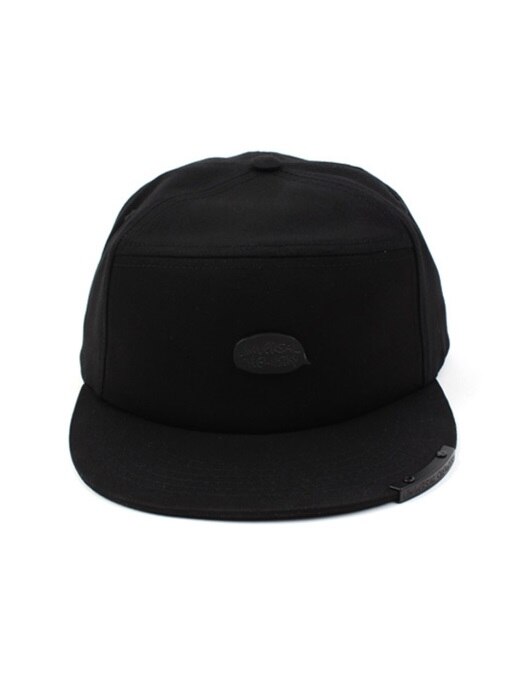 Cotton Black Metal Snapback Cap