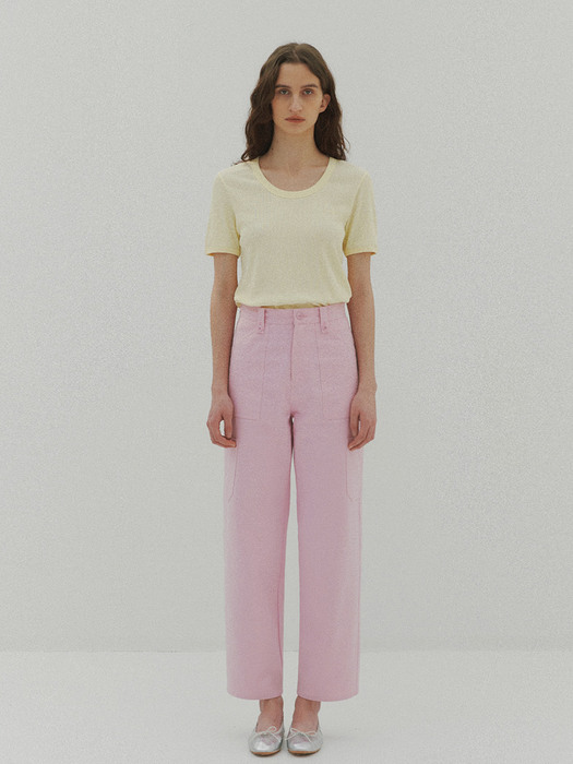 Bitto Cargo Pants in Lilac Pink