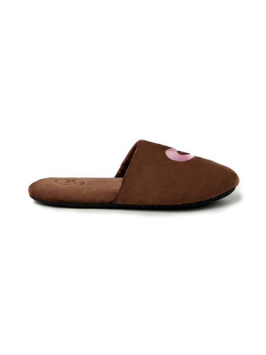 [Velboa Collection] Washable Home Office Shoes - Choco Brown