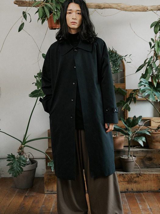 unisex mac coat black