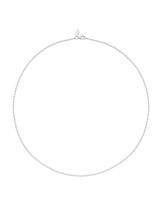 [925 silver] Un.silver.101 / mini rizi necklace (long ver.)