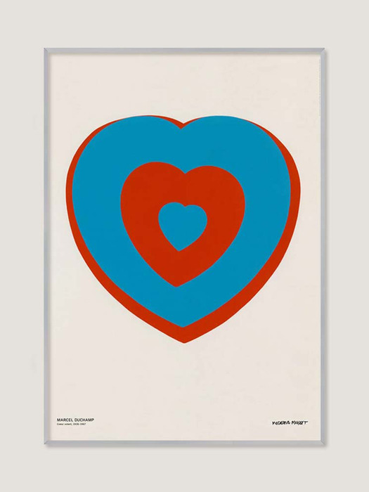 [마르셀 뒤샹] Fluttering Heart (액자 포함) 70 x 100 cm