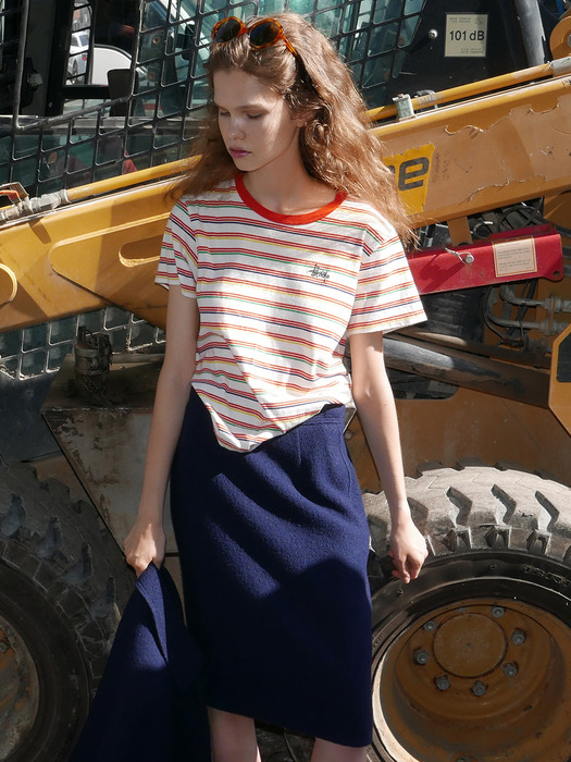 [TWEED] H-line Tweed Midi Skirt