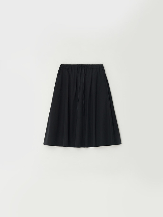easy cotton skirt - black