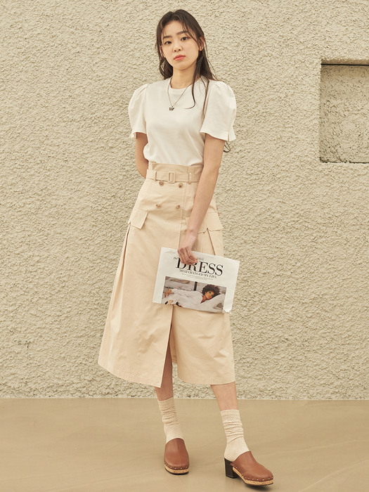 Berlin Trench Skirt - Long (3color)