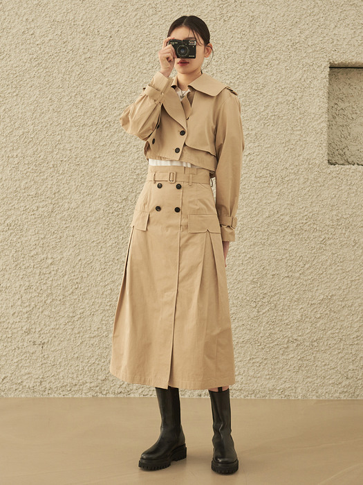 Berlin Trench Skirt - Long (3color)