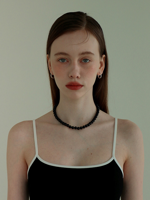 black onyx necklace (6mm)