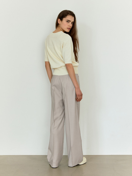 RTS RIVET STRAIGHT TROUSERS_2COLORS