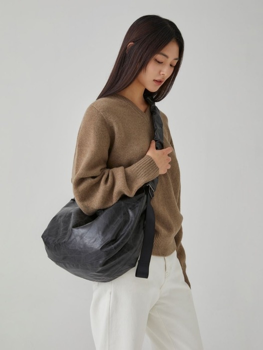 Daily Shirring Bag M_Vegan Leather (All)