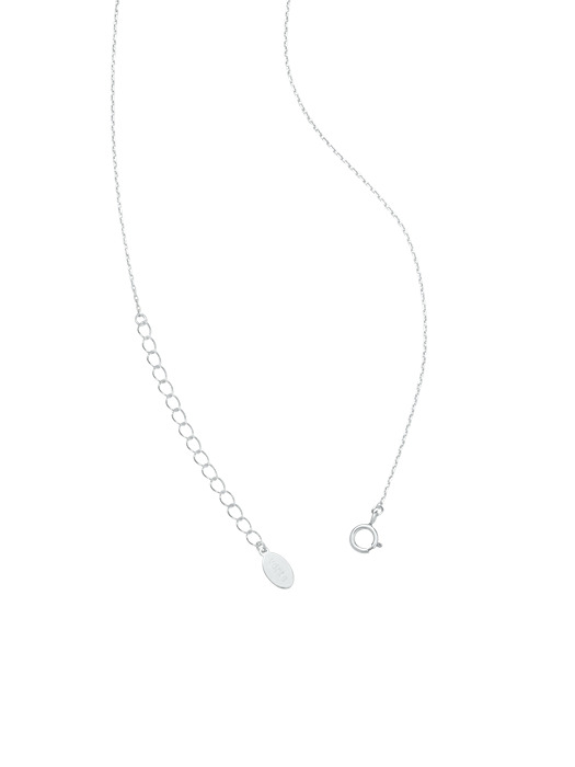 [925 silver] Un.silver.174 / simple ball necklace (long ver.)