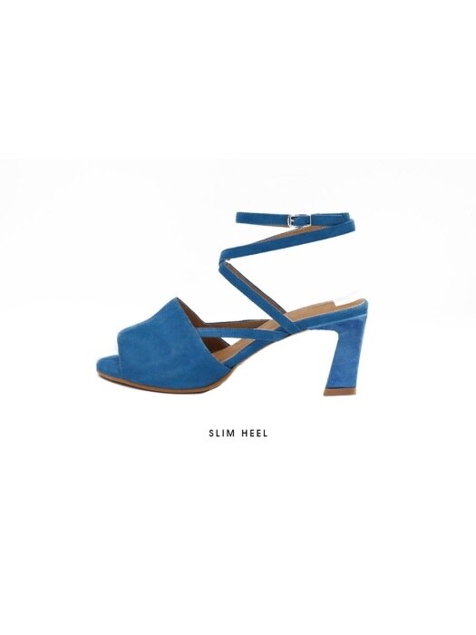T012 x-strap sandals aqua blue (6cm)