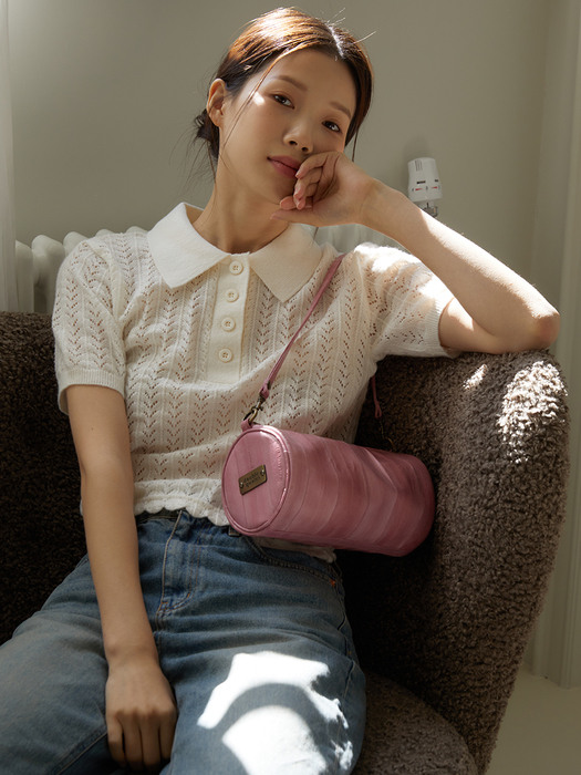 Butter round shoulder bag (버터 라운드 숄더 백) pink