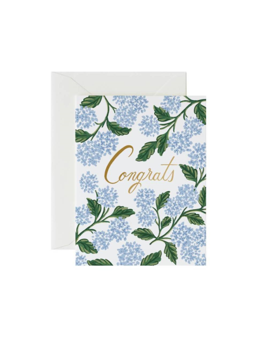 라이플페이퍼 Hydrangea Congrats Card 축하 카드