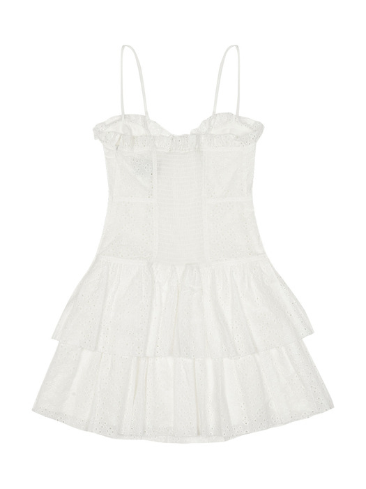 PUNCHING LACE ONE-PIECE_WHITE