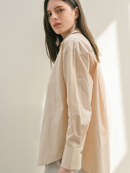 Button Point Shirt - Beige