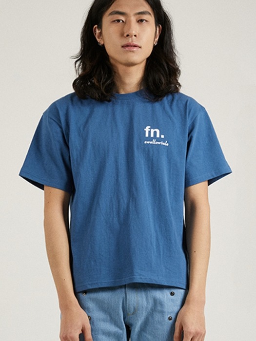 Fn square T-shirts(Navy)