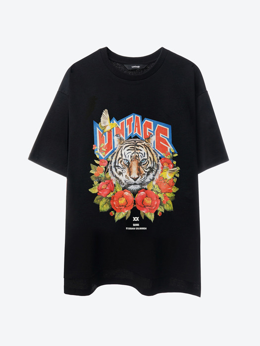 Tiger-Printed Oversized T-Shirt(UNISEX)_UTT-ST02