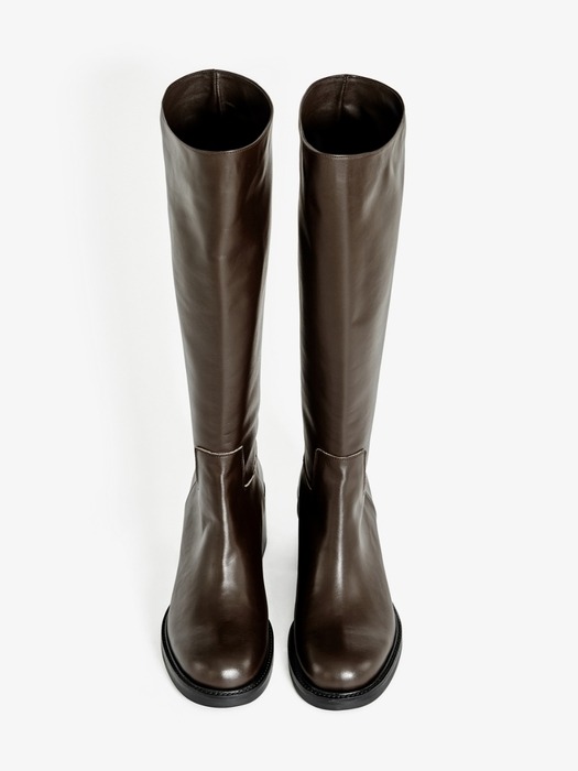 60mm Belluci Riding Long Boots (Brown)