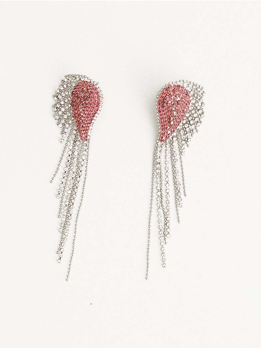 MY LOVER EARRING_SILVER&RED