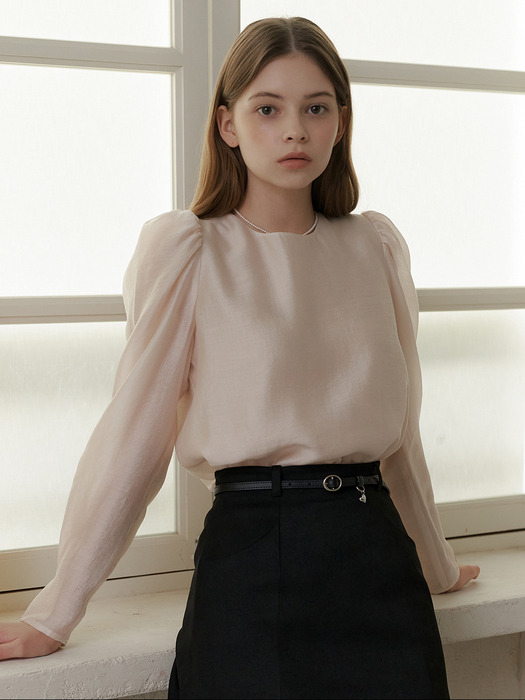 Pearl Puff Blouse(4color)