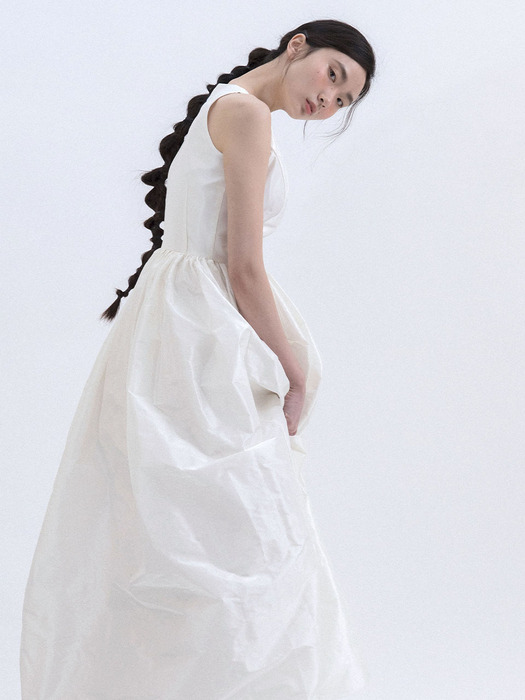 Elly Halter Dress_White