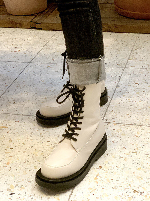 Answer Lace-Up Boots/B1510_2Colors