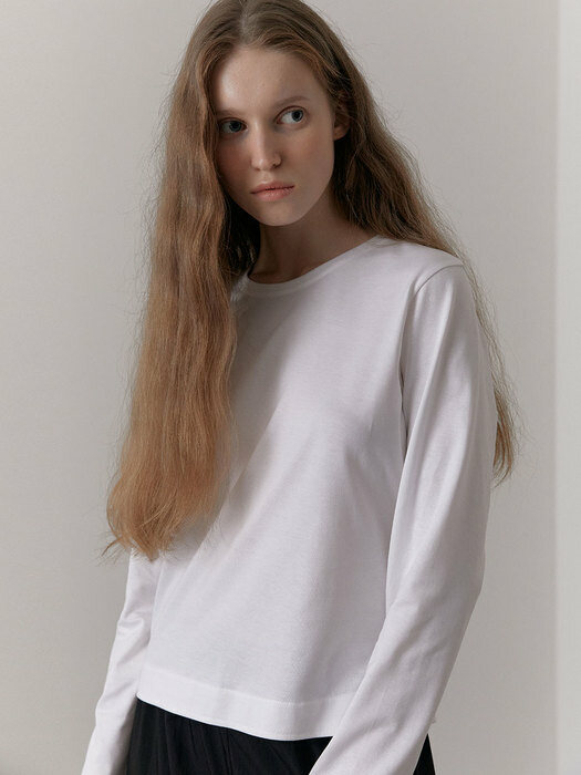Silket Essential Long Sleeve T-Shirts (White)