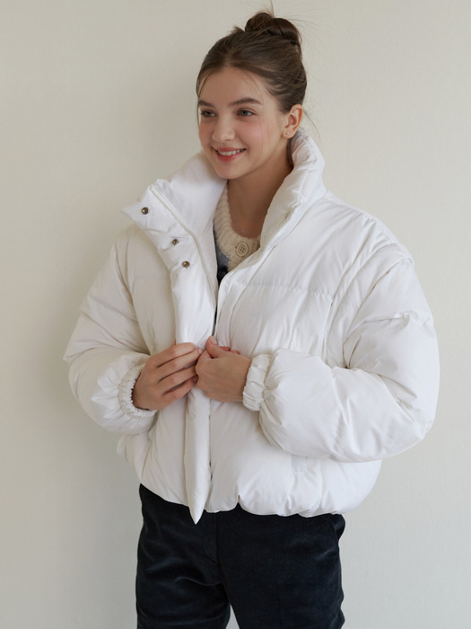 Goose padding vest & jumper (white)