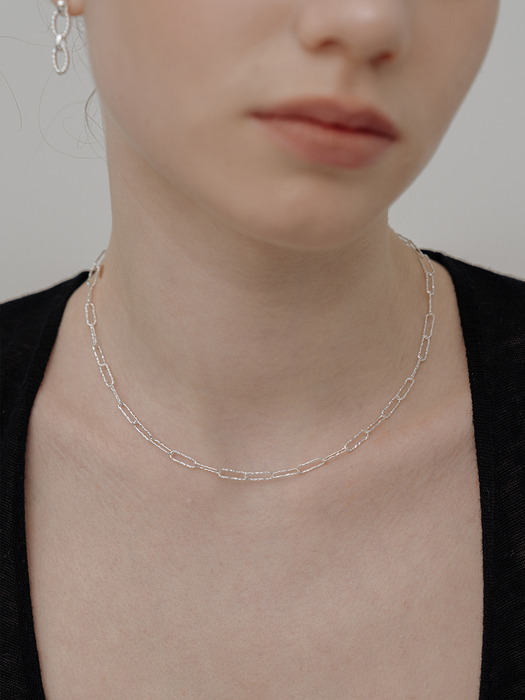 [Silver925] WE008 Link chain necklace