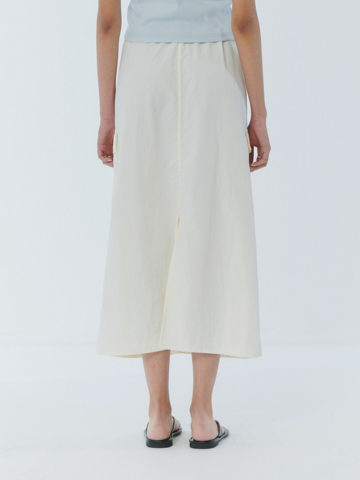 Freya Nylon Cargo Long Skirt
