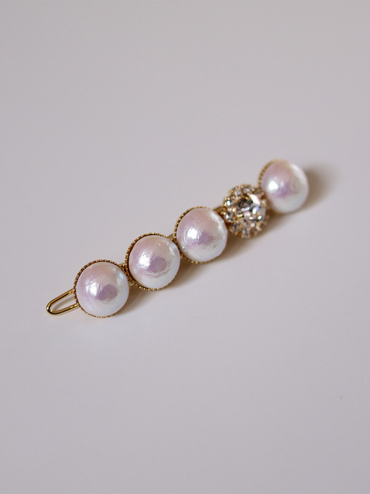 twinkle cotton pearl point hair pin