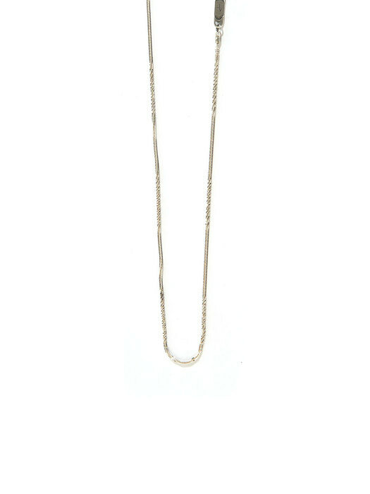 SEWN SWEN SILVER SNOW ON THE BRANCHES TWIST CHAIN NECKLACE