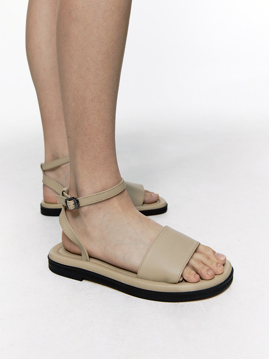 25mm Jose Ankle Strap Sandal (Ivory)