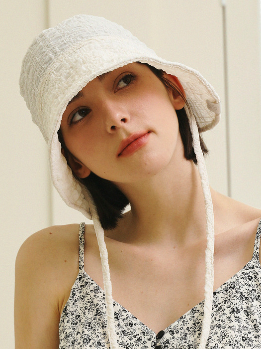 Glory strap bonnet hat_3color