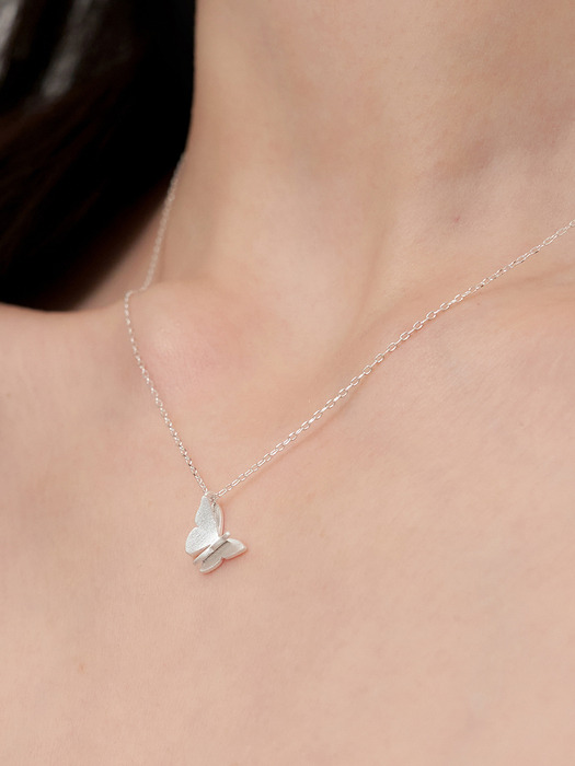 [silver925] mini butterfly necklace