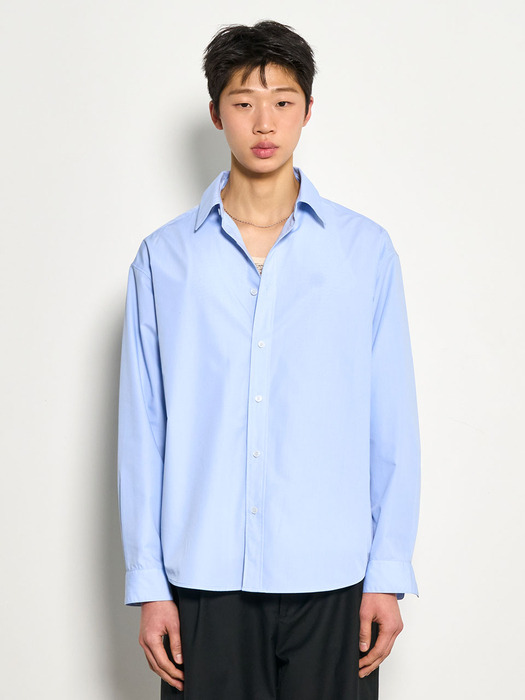 MAN 링클프리 베이직 솔리드 셔츠 [BLUE] / SBD1U03002