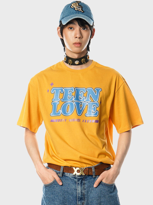 Retro Teen Love T-Shirts[Yellow(UNISEX)]_UTT-ST17 