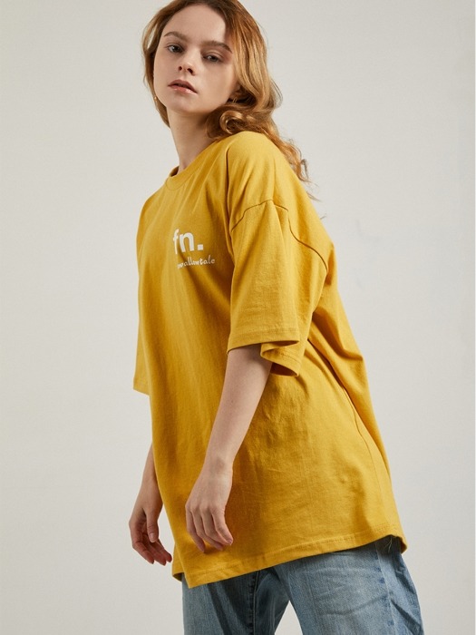 Fn square T-shirts(Yellow)