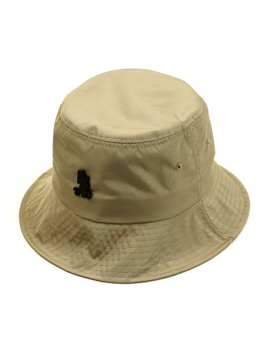 BK Metal Shiny Beige Bucket Hat 숏버킷햇