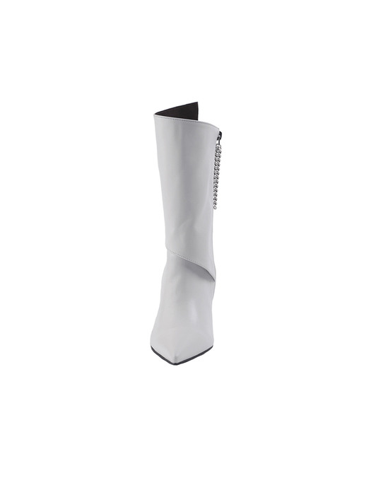 CHAIN WING BOOT_WHITE