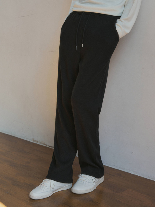 Relaxed knit sweat pants(4col)