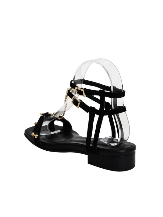 CHAIN SANDAL - BLACK