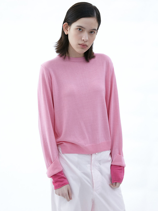 Fancy Color Knit_Pink