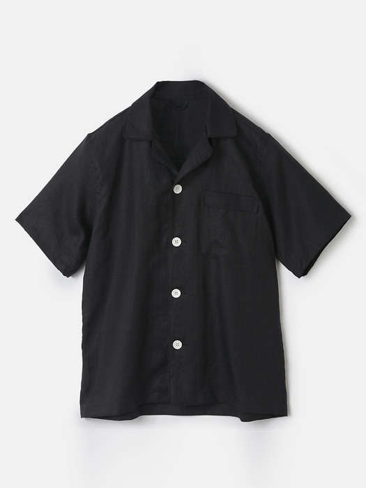 (w) Readymade Pajama Set Linen Black