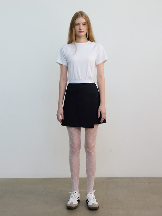 Folded Mini Skirt Shorts Dark Navy (JWSK4E904N3)